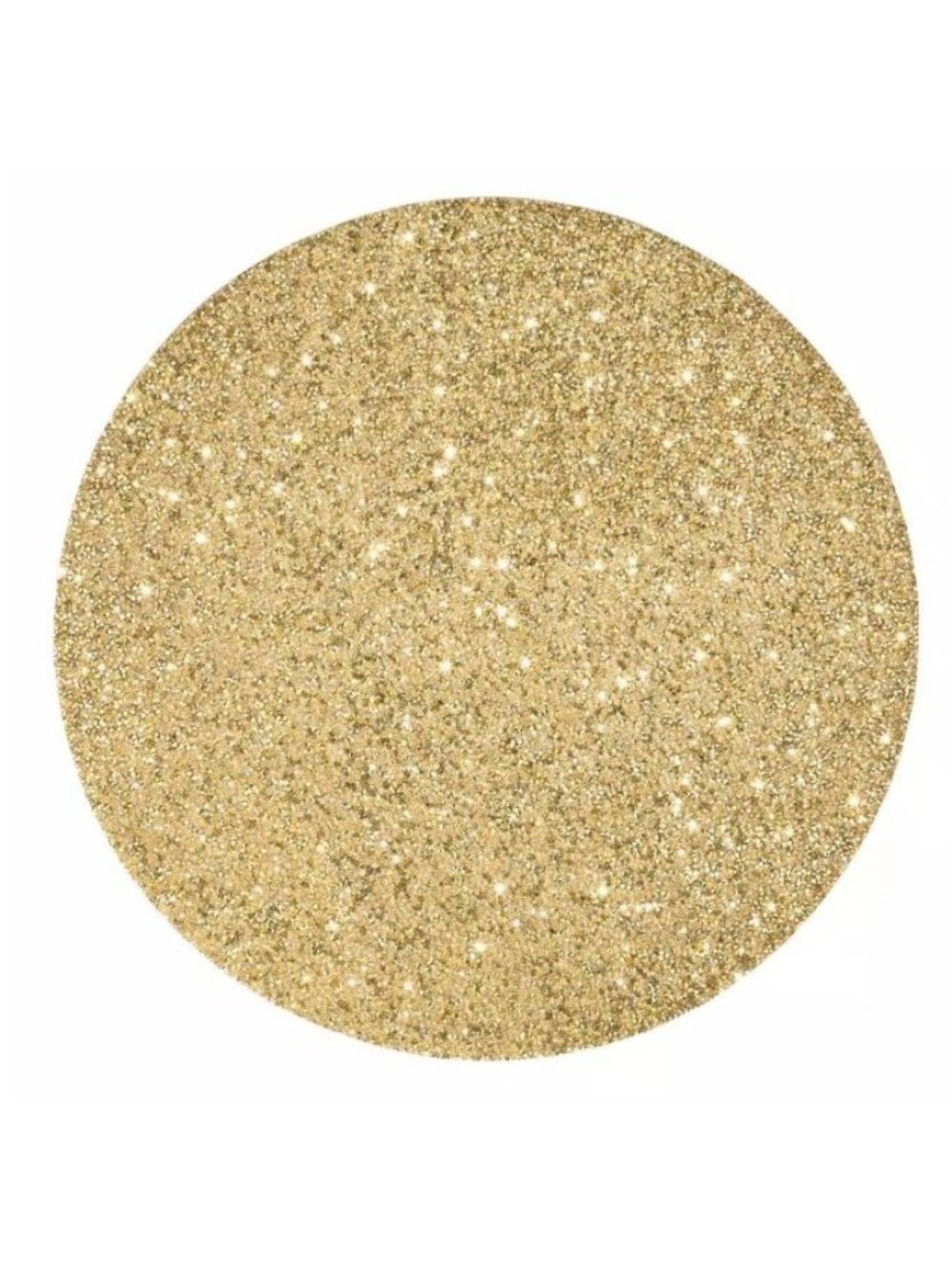 Sparkles Home Gold Luminous Resin Rhinestones 15in Single Round Placemat